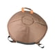 thumbnail image 1 of Accesorios para bolsa de tambor de mano, bolsa de tambor con lengüetas de acero de doble hombro, estuche para tambor de mano marrón, 1 of 9
