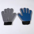 thumbnail image 2 of Pair Of Pet Gloves Silicone Grooming Brush, Cat Comb, Dog Hair Brush, Blue, 2 of 3