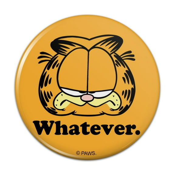 Garfield Whatever Face Kitchen Refrigerator Locker Button Magnet