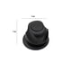 thumbnail image 3 of Manerales Para Regadera Moderno Negro Mate Standar 2 Pz, 3 of 4