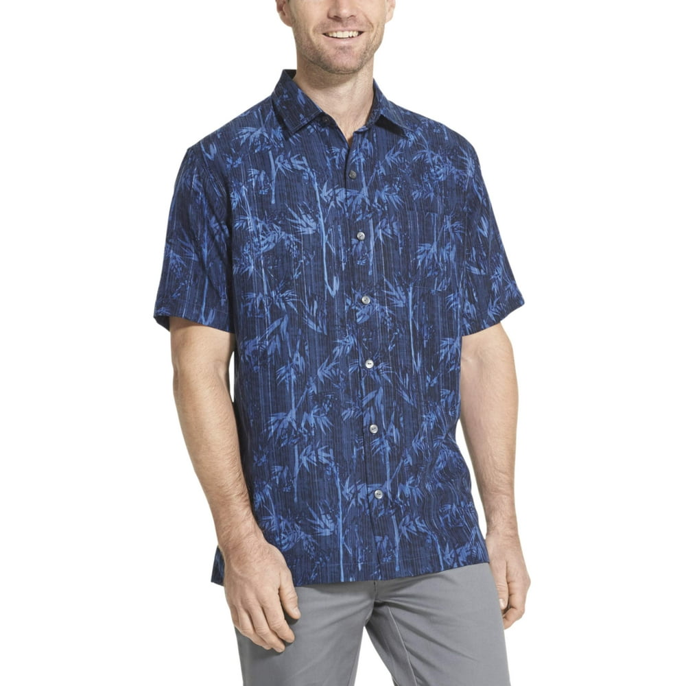 Van Heusen Van Heusen Men's Air Tropical Print Short Sleeve Button