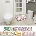 thumbnail image 1 of Soft Diatom Mud Bath Mat | 3D Floral Design Non-Slip Toilet Floor Mat | Quick-Dry Absorbent Bathroom Rug for Safety & Hygiene, 1 of 5