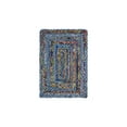 thumbnail image 3 of Unique Loom Braided Chindi Collection Area Rug (2' x 3' 1" Rectangle Blue and Multi/Green), 3 of 7