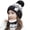 Black, variant on Winter Hats and Scarf Set for Women Slouchy Color Matching Knitted Cap Vintage Cycling Driving Winter Necessaries