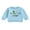Sky Blue, variant on Kids Girls Boys Sweatshirts Easter Clothes Letter Easter Eggs Embroidery Crew Neck Long Sleeve Pullovers Spring Birthday Clothes Tops 0-8 Years