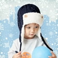 thumbnail image 2 of Krdevn Winter Knit Hat for Babies and Kids with Thick Warm Ear Cap Soft Yarn for Cold Weather,Size:2-5 Years, 2 of 4