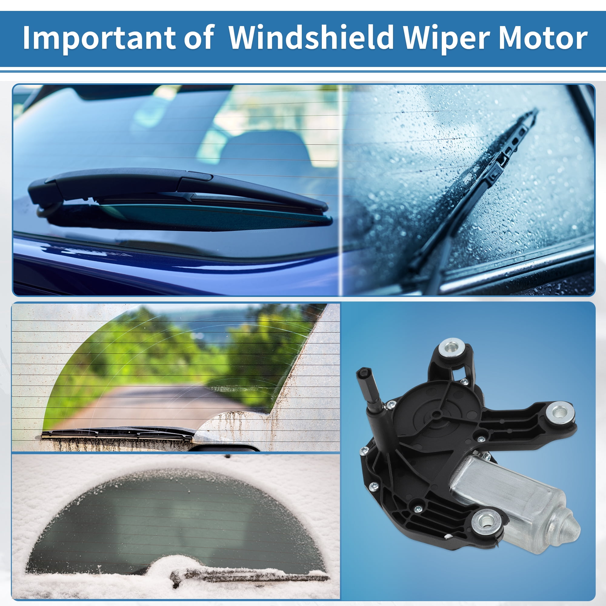 Unique Bargains Windscreen Wiper Motor for Mini Cooper R50 R56 Countryman R60