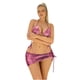 thumbnail image 5 of Tankini de moda para mujer, traje de baño floral de tres piezas, bikini de color liso, trajes de baño de 3 piezas para mujer, trajes de baño tankini para mujer, trajes de baño para mujer, ropa de play, 5 of 9