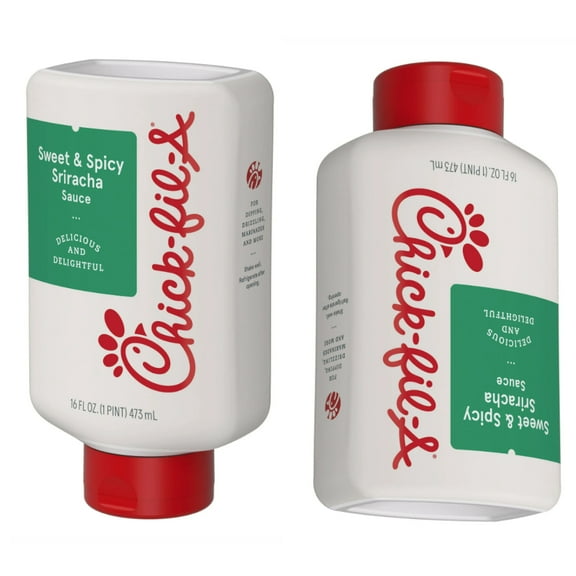 Chick-fil-A Sweet & Spicy Sriracha Sauce, 16 fl oz Squeeze Bottle pack of 2