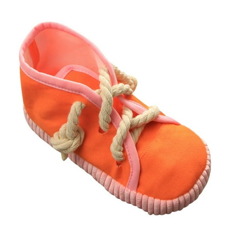 

JunDanmall Shoes Toy Creative Pure Color Soft Fabric Shoes Dog Chewing Toy for Pet Owner