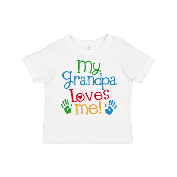 Inktastic Grandpa Loves Me Boys or Girls Toddler T-Shirt