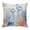 Brown, variant on Throw Pillow Covers, Blue Coastal Jellyfish 16x16 Pillow Covers for Couch/Sofa/Bed, Nautical Orange Coral Starfish Decorative Square Linen Cushion Pillowcase for Home Decor