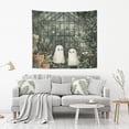 thumbnail image 2 of Yayeee Tapestry Wall Hanging for Bedroom 60" x 40" Living Room Home Wall Art Decor, Cute Ghosts Playing, 2 of 7