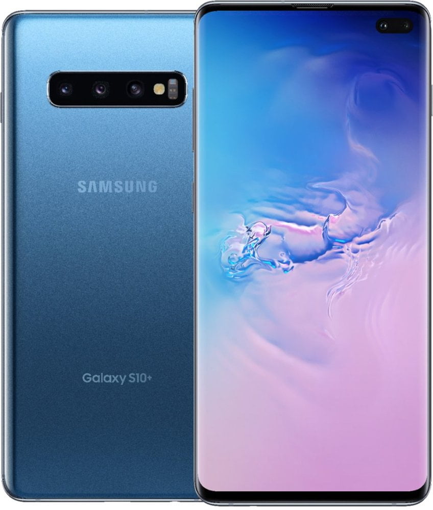 Refurbished Samsung Galaxy S10 Plus 128gb Prism Blue Verizon Unlocked Grade B Walmart Com
