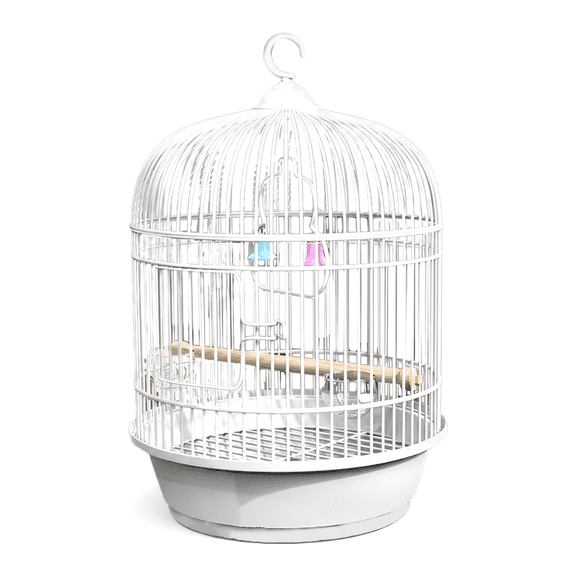 European Classic Round Bird Cage Portable Metal Hanging Design Pet Supplies for Lovebirds Conures Budgies Finches