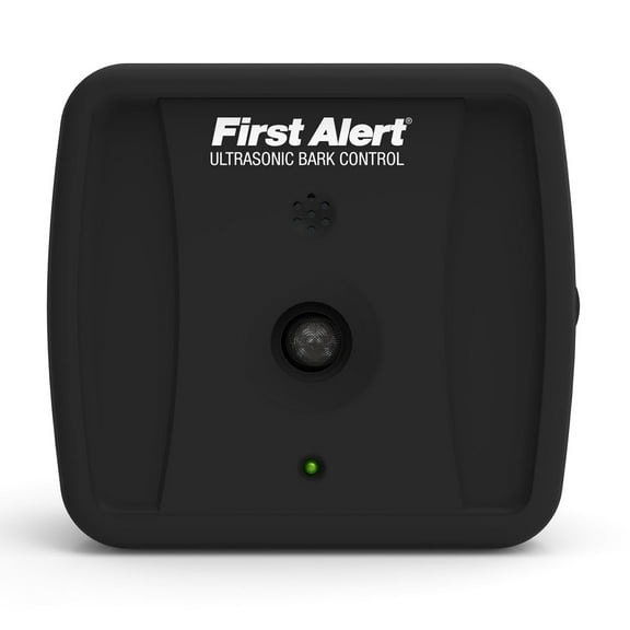 First Alert Bark Genie Automatic Ultrasonic Bark Control Device with Battery, Black