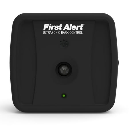 First Alert Bark Genie Automatic Ultrasonic Bark Control Device with Battery, Black