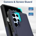 thumbnail image 5 of for Samsung Galaxy S22 Ultra Case: Dual Layer Protective Heavy Duty Cell Phone Cover Shockproof Rugged with Screen Protector -  Protection Bumper Tough - Samsung Galaxy S22 Ultra 5G, Blue, 5 of 16