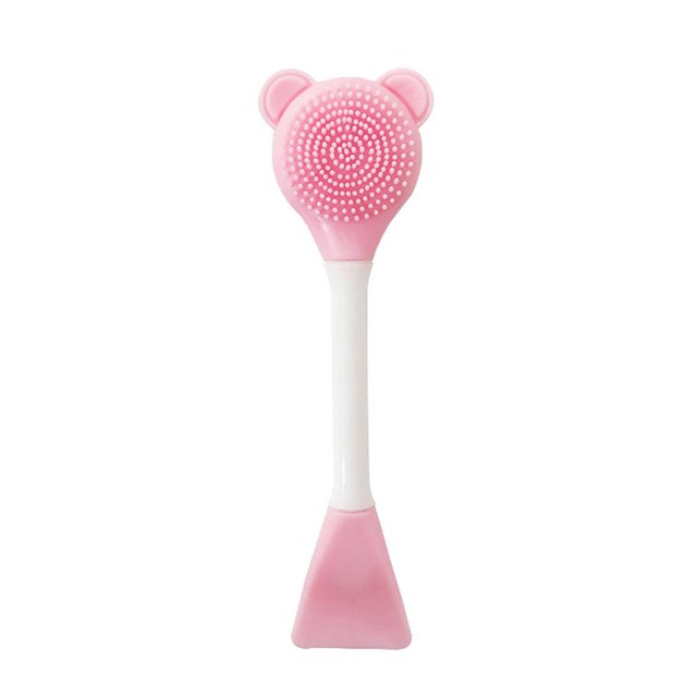 Cepillo de mezcla de barro facial de silicona portátil DIY removedor de nariz exfoliante