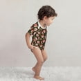 thumbnail image 4 of Yiaed Edgehog and Mushrooms Print Infant Climbing Short Sleeve Onesie One-Piece Baby Bodysuit Clothes 0-12 Months -18 Months, 4 of 6