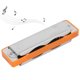 thumbnail image 2 of Blues harmonica Blues Harmonica 10‑Hole Mouthorgan G Key Electroplating Base Beginner Gifts Musical InstrumentOrange ANGGREK Otros, 2 of 8