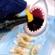 thumbnail image 3 of Funny Shark Sushi Plate Creative Ceramic Sushi Plate Shark Attack Serving Tray Home Decoration Gift, 3 of 5