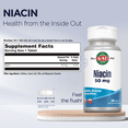 thumbnail image 2 of KAL Niacin 50mg | One Daily | Healthy Metabolism, Skin, Nerves & Digestive Tract Support | Vegetarian | 200 Tablets, 2 of 7