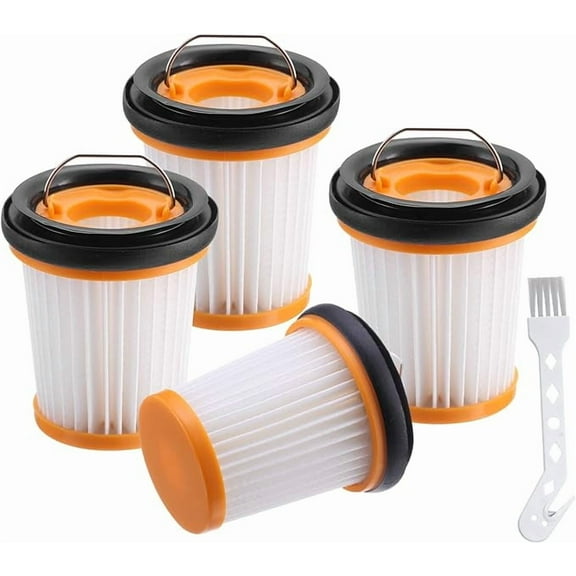 4-Pack Detachable Dust Cup Filter Compatible with Shark ION W1 S87 Cordless Handheld Vacuum Cleaners WV200, WV201, WV205, WV220, part XHFWV200 Replacement