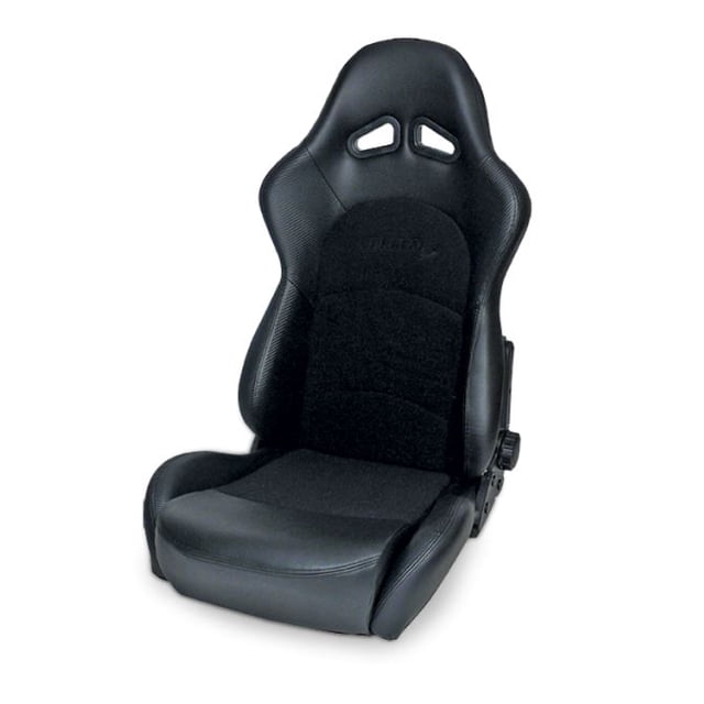 Procar By Scat 80-1615-71 Seat SPORTSMAN PRO (TM) SERIES 1615 Driver/ Passenger Side; Reclining; Racing; Black Velour; Black Vinyl; With Molded Headrest; Requires Seat Adapter Bracket