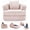 Pink, variant on Memoryfield 3-in-1 Folding Sofa Bed, Memory Foam Sleeper Chair with Washable Cover, Convertible Boneless Floor Futon, Fold-Out Couch with Back Support for Living Room, Bedroom, Gray