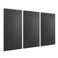 thumbnail image 1 of Metal Pegboard Panels, Robust Construction Black Pegboards Wall Organizer Scratch Proof  for Utility Rooms, 1 of 7