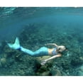 thumbnail image 3 of Fin Fun Mermaid Tail with Monofin for Swimming in Aussie Green, Child 08, 3 of 7