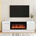 thumbnail image 4 of 70" Fireplace with TV Stand,Modern Wooden TV Console Table with Storage Cabinet, Up to 75" TV, TV Consle Can Fits Into 36" Electric Fireplace(Fireplace Not Included), 4 of 9