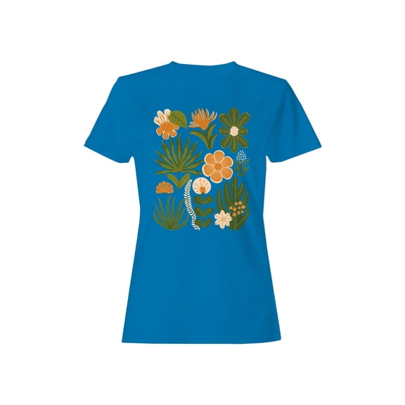 Tropical Floral Art Prints Women's T-shirt