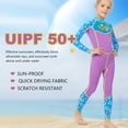 thumbnail image 3 of Eigraketly Trajes de neopreno Traje de buceo Traje de neopreno para niños Mangas largas y pantalones Cuerpo completo de una pieza De moda para Deportes acuáticos Púrpura M, 3 of 6