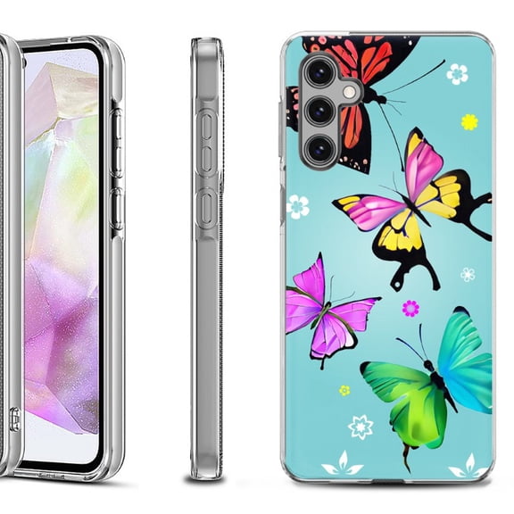 OneToughShield ® Shockproof Phone Case Compatible with Samsung Galaxy A35 5G - Butterfly