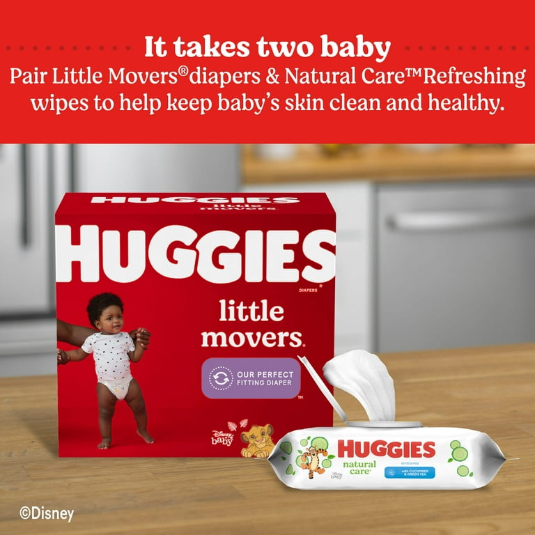  Huggies Pure Baby Wipes - 10 x Packs of 56 (560 Wipes)