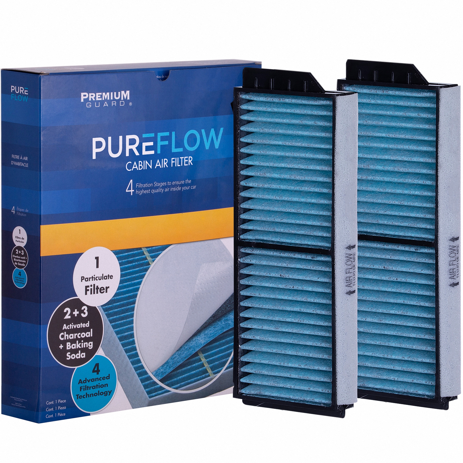 PUREFLOW PC4482X Cabin Air Filter | Fits 2004-2009 Mazda 3 2.0L, 2.3L; 2012-2017 5 2.5L; 2006-2010 5 2.3L; 2009 3 Sport 2.0L