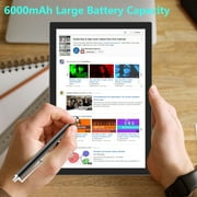 10 inch Android 14 Tablet with Keyboard, 2 in 1 Tablets Set Include Case Mouse Stylus Film, 8GB RAM+64GB ROM, Quad Core 10.1 Tab, 6000mAh Battery, 8MP Dual Camera, Google GMS Tableta, Black