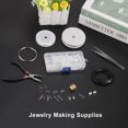 thumbnail image 2 of DIY Handmade 10 Grid Jewelry Accessory Set Open Ring Closed Ring Lobster Clasp Free Ring Hand Tool Pliers,Silver, 2 of 5