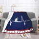 thumbnail image 3 of Mantas de franela polar con diseño de latidos del corazón en forma de kayak de 60 x 50 pulgadas para mujer, para sofá, cama, silla, decoración de Halloween, 3 of 8