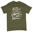 thumbnail image 5 of Ford Bronco Country Tough Free Wheeling 1978 T-shirt Vintage Truck Fan 4x4 Off Road Classic Car Show Men's Tee, 5 of 7