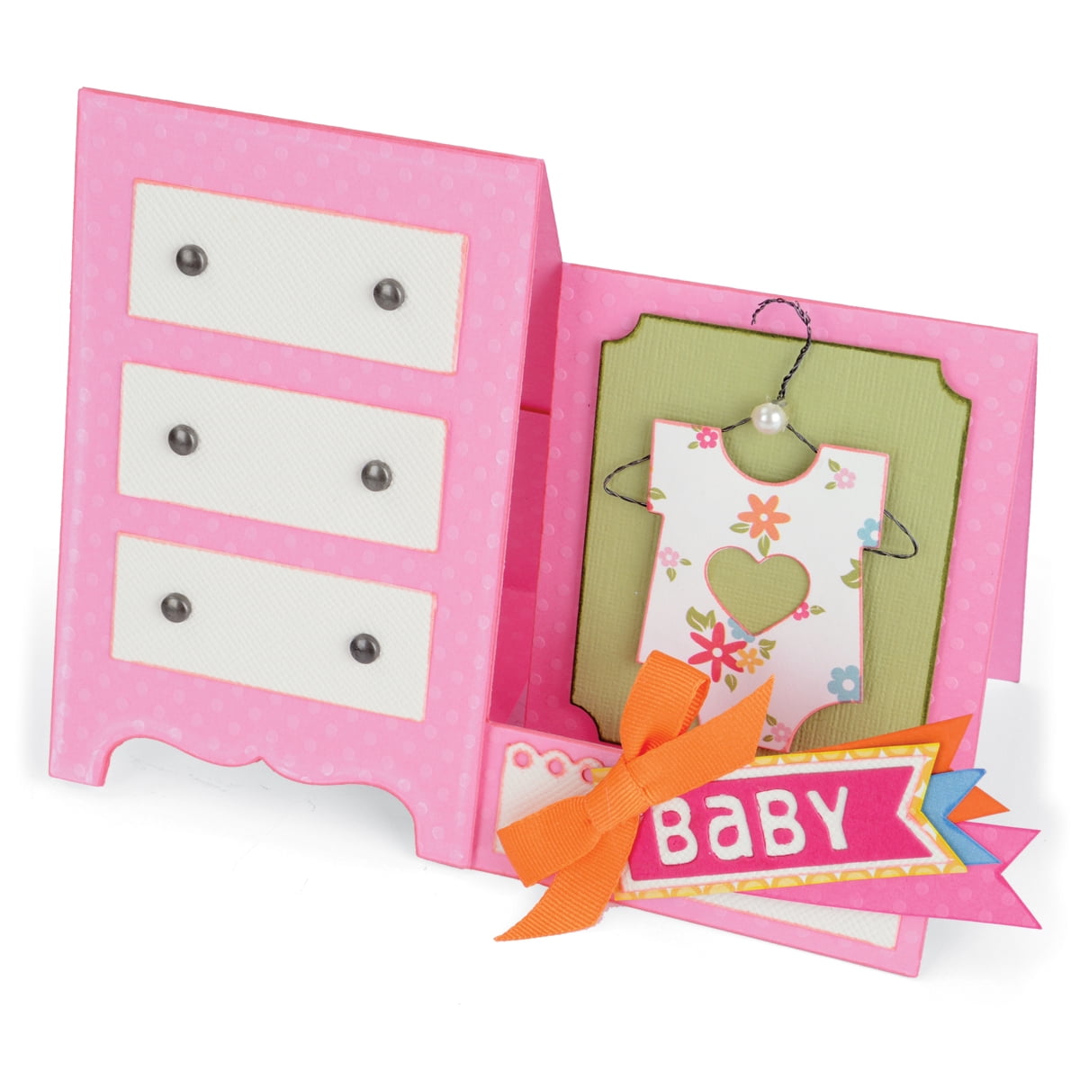 Sizzix Thinlits Dies 12/PkgBaby Dresser Card
