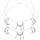 thumbnail image 1 of 2 piezas estilo bohemio tocado cabeza cadena cristal Luna colgante accesorios para el cabello, 1 of 5