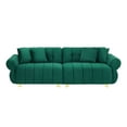 thumbnail image 6 of YINGYING  89" Cloud Sofa Couch, Modern 3 Seater Couch with Spring-Wrapped Cushions & Metal Feet & 4 Throw Pillows for Living Room Bedroom, 6 of 8