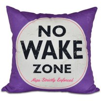 Simply Daisy 16" x 16" Nap Zone Word Print Outdoor Pillow