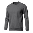 thumbnail image 4 of Blusas y camisas de manga larga con cuello redondo para hombre, suéter deportivo informal de color liso con cuello redondo, blusas de manga larga con cuello redondo, blusa de poliéster para hombre, 4 of 6