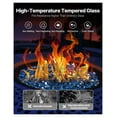 thumbnail image 3 of Fire Glass Rocks for Fire Pit, 10 LBS Pacific Blue 1/2 Inch, Fireplace Replacement Glass for Outdoor Fire Pits & Indoor Fireplaces, Decorative Landscape Glass, 3 of 9