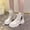White, variant on Leather Ankle Boots for Women Lace Up Lug Sole Combat Booties Zipper Platform Riding Boot White 6(37)