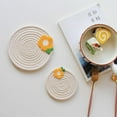 thumbnail image 2 of KARLSITEK Round Cotton Rope Coasters for Drinks Compatible with Most of Mugs and Cups Bowl Pad, 2 of 3
